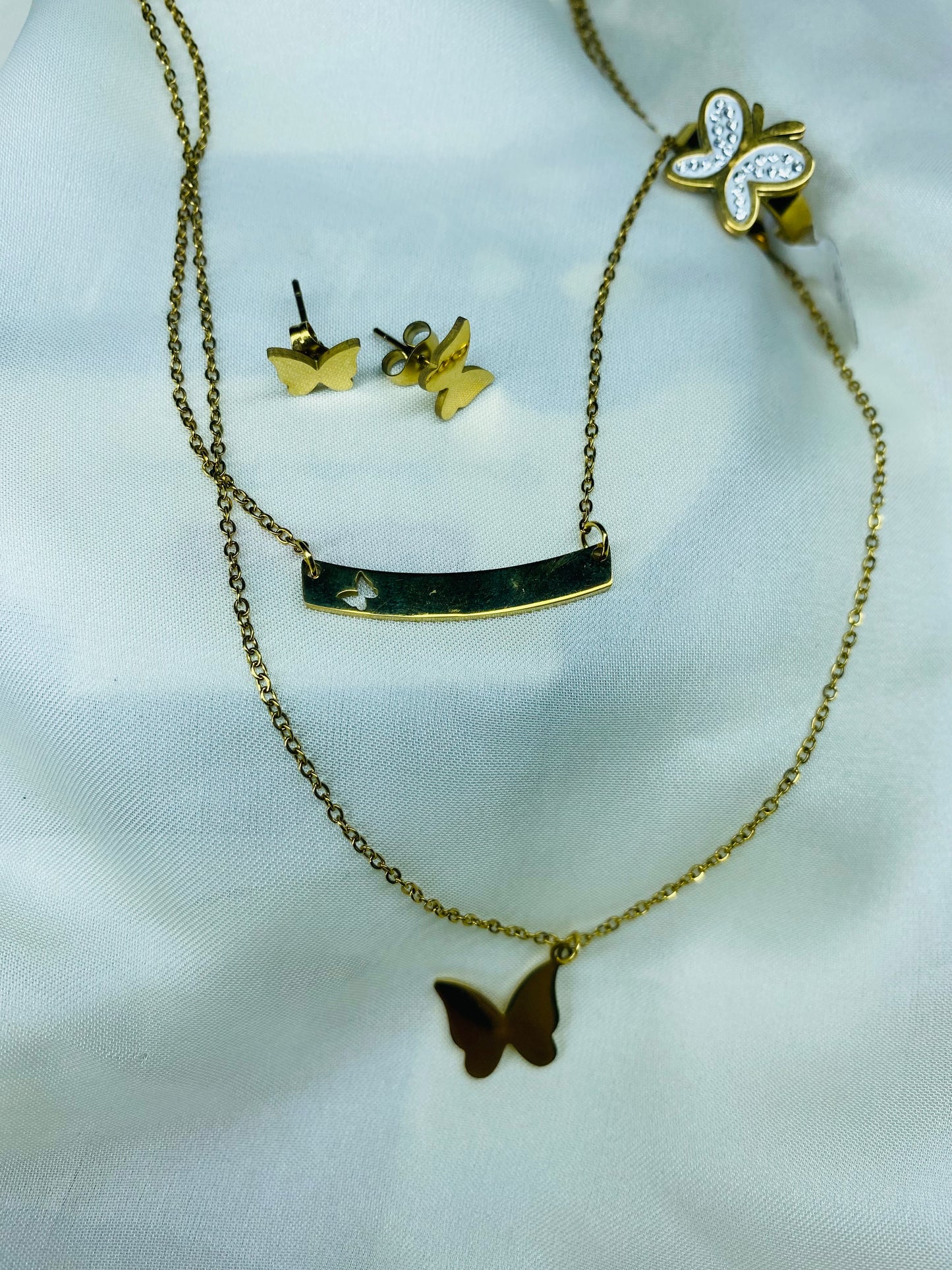 BUTTERFLY CHARM JEWELRY SET