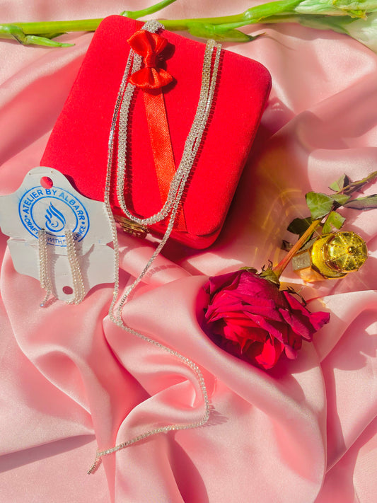 RHINESTONE CHAIN SET