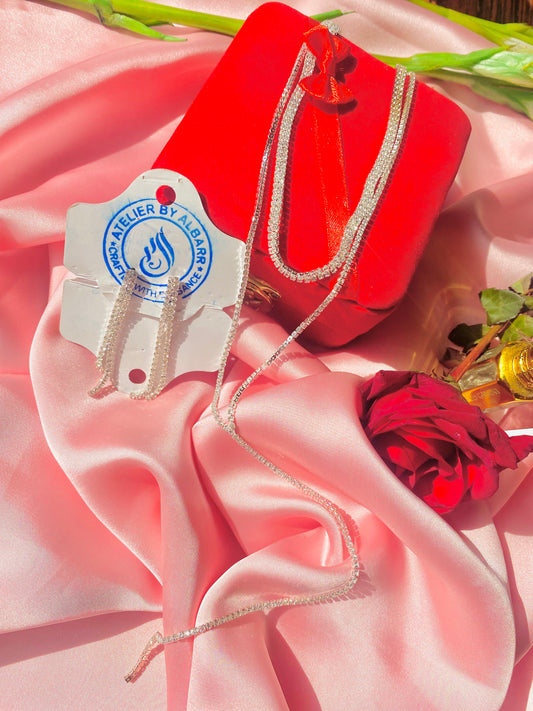 RHINESTONE CHAIN SET