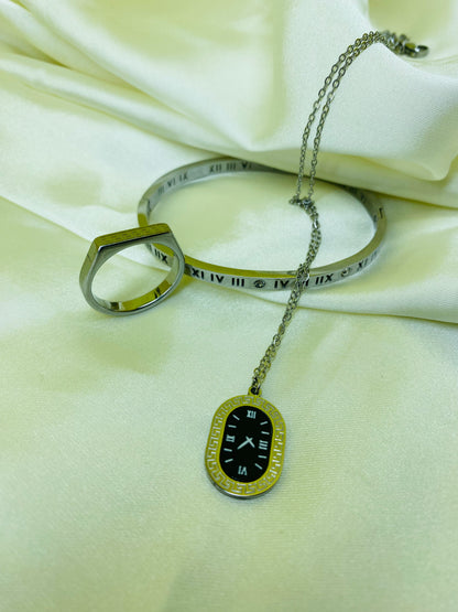 ROMAN NUMERAL JEWELRY SET