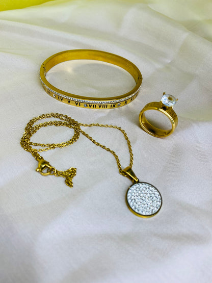 GOLDEN ROMAN JEWELRY SET