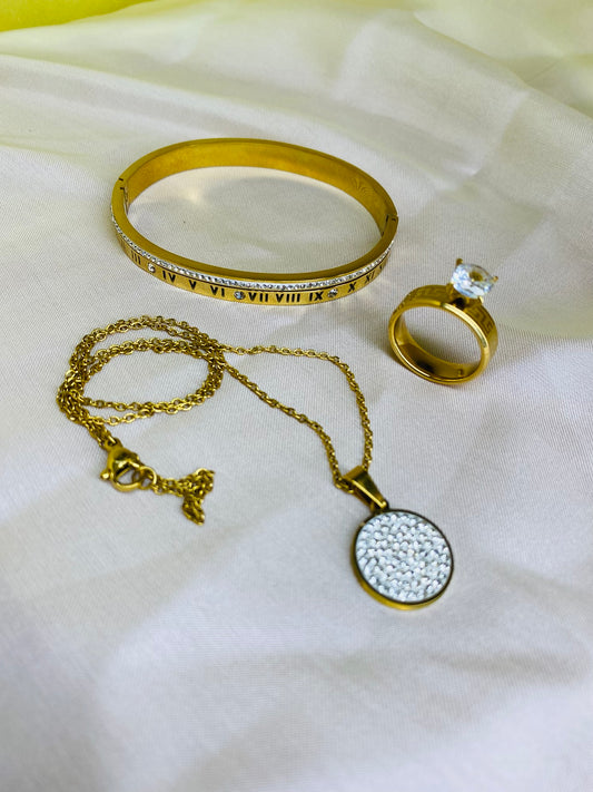 GOLDEN ROMAN JEWELRY SET