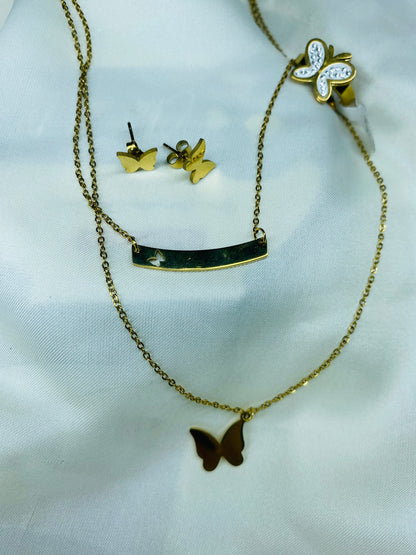 BUTTERFLY CHARM JEWELRY SET