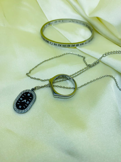 ROMAN NUMERAL JEWELRY SET